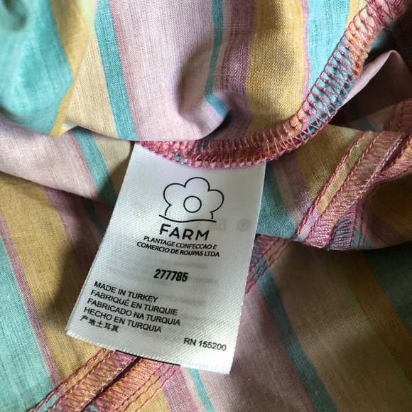 Anthropologie FARM Rio Rainbow Stripe Tassel Dress Kids Girls 2T NWT - Picture 10 of 11